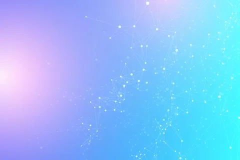 Geometric graphic background molecule and communication. Big data complex with Stock Illustration