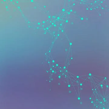 Geometric graphic background molecule and communication. Big data complex with 스톡 일러스트