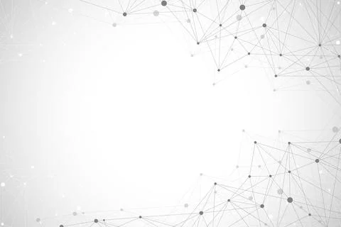 Geometric graphic background molecule and communication. Big data complex with イラスト素材