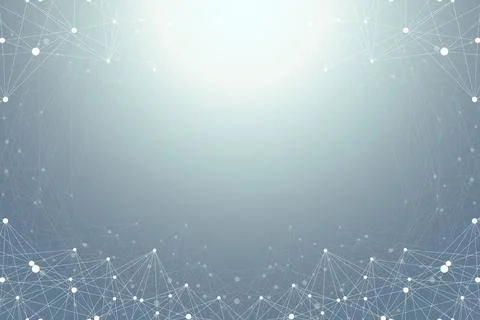 Geometric graphic background molecule and communication. Big data complex with 스톡 일러스트