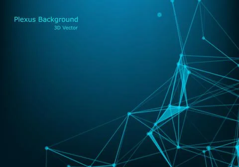 Geometric graphic background molecule and communication. Big data complex wit Illustrazione stock