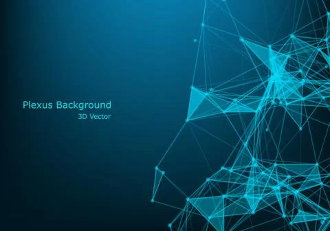 Geometric graphic background molecule and communication. Big data complex wit Stock Illustration