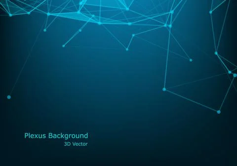 Geometric graphic background molecule and communication. Big data complex wit Stock Illustration