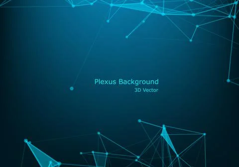 Geometric graphic background molecule and communication. Big data complex wit Stock Illustration
