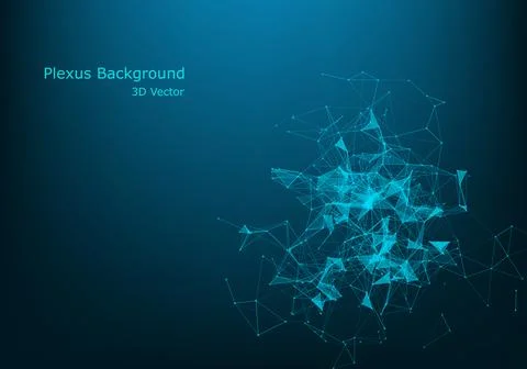 Geometric graphic background molecule and communication. Big data complex wit Stock Illustration