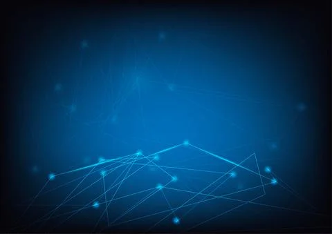 Geometric Graphic Connection Background. Lines Dots Vector Illustration. Futu Stock Illustration
