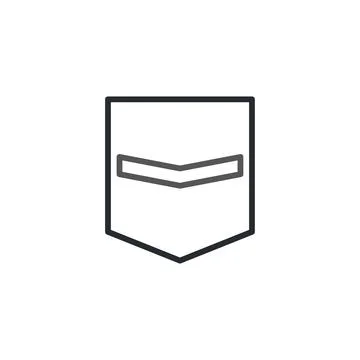 Geometric graphic design a clean and modern emblem with geometric lines and.. Stock Illustration