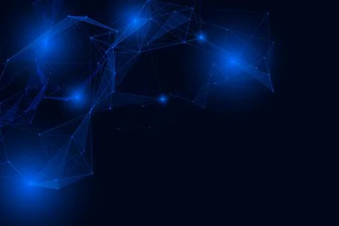 Geometric Graphic Polygonal Data Plexus Line Dot Communication Vector 스톡 일러스트