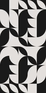 Geometric graphics composition in Bauhaus style design. Vector Stock Illustration