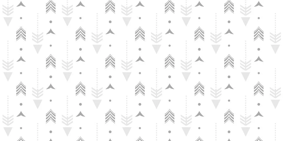 Geometric Gray Arrow Seamless Pattern Background Stockillustratie