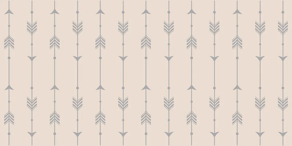 Geometric Gray Arrow Seamless Pattern Background イラスト素材