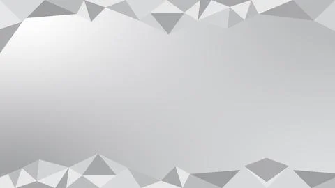 Geometric Gray Gradient Background With Polygonal Shapes Illustrazione stock