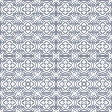 Geometric gray white seamless vector pattern Stock-Illustration