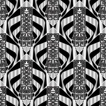 Geometric greek seamless pattern. Stock Illustration