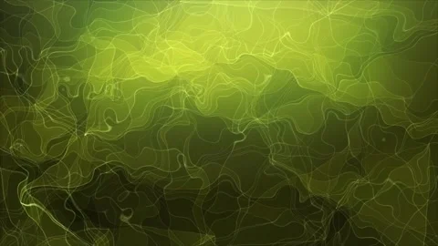 Geometric green background with curved waves in motion Stock Footage 255307411