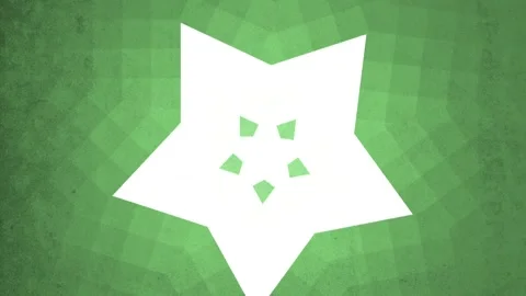 Geometric green background with diamond pattern and white circle Stock Footage 315103497