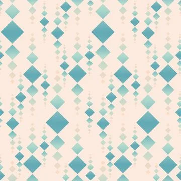 Geometric green mint background seamless pattern Illustrazione stock