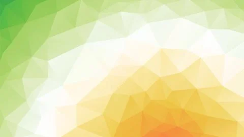 Geometric green orange spring texture background Illustrazione stock