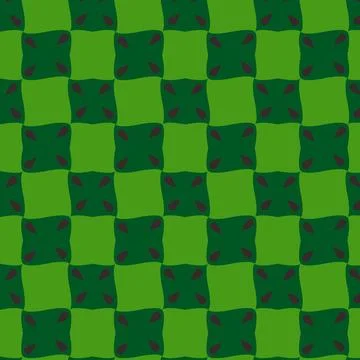 Geometric Green Pattern Stock Illustration