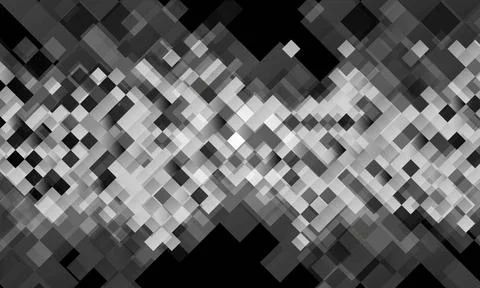 Geometric grey tech background with squares Geometric dark tech background... Foto stock