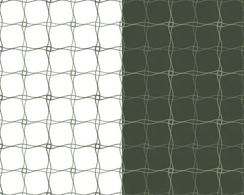 Geometric grid, abstract seamless pattern. Doodle hand drawn wave line, stylish 스톡 일러스트