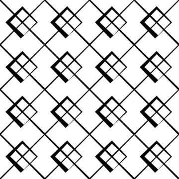 Geometric grid, mesh pattern with intersecting lines Stock Illustration