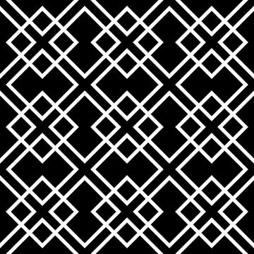 Geometric grid, mesh pattern with intersecting lines Illustrazione stock