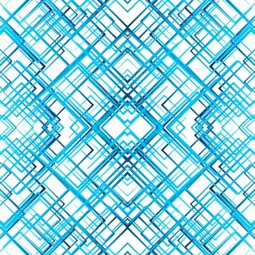 Geometric grid, mesh seamlessly repeatable pattern. Monochrome reticulate, gr Illustrazione stock
