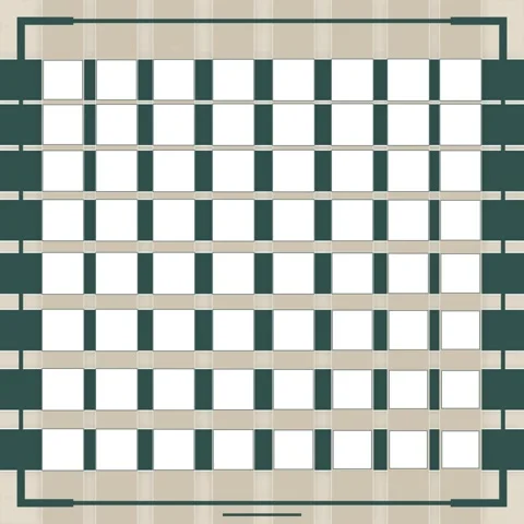 Geometric Grid Pattern Background with Teal and Beige Tones Stock Footage 347811909