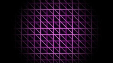 Geometric grid pattern with purple lines on dark background Stock Footage 340780595