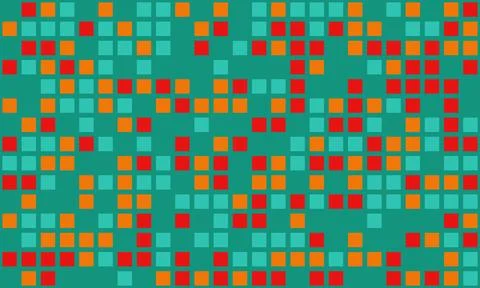 Geometric grid pattern with textured cubes and bright colours. Great for tr.. Stock Illustration