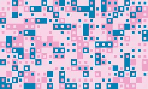 Geometric grid pattern with textured cubes and bright colours. Great for tr.. Stock Illustration