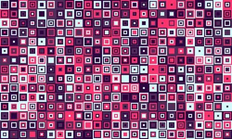 Geometric grid pattern with textured cubes and bright colours. Great for tr.. Illustrazione stock