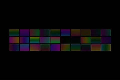 Geometric grid textures collection glowing neon lines abstract cyber matrix mesh Illustrazione stock