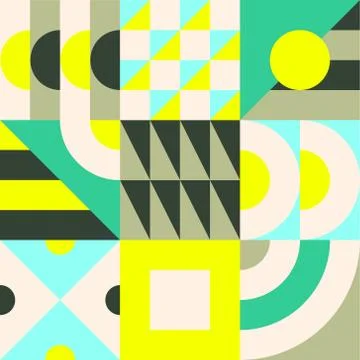 Geometric grids pattern Stock Illustration