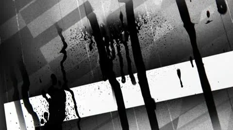Geometric grunge and ink abstract paint 3d Stock Footage