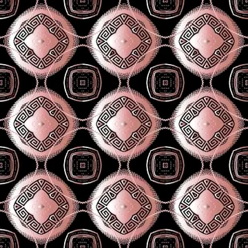 Geometric grunge ornamental seamless pattern. Vector textured tribal ethnic s Stock Illustration