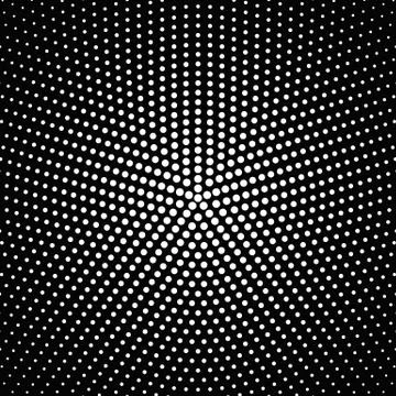 Geometric halftone abstract round circle pattern background design Illustrazione stock