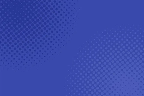 Geometric halftone dot pattern background - vector graphic design from blue c Illustrazione stock