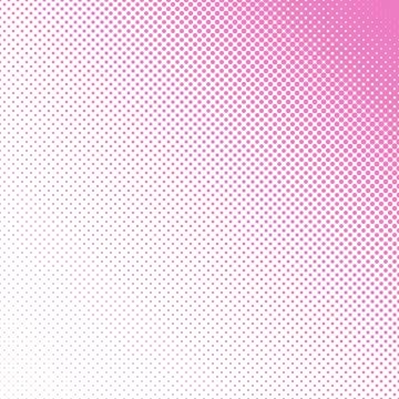 Geometric halftone dot pattern background - vector design from pink circles Stock Illustration