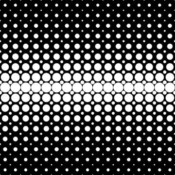 Geometric halftone dot pattern background - vector graphic from circles Illustrazione stock