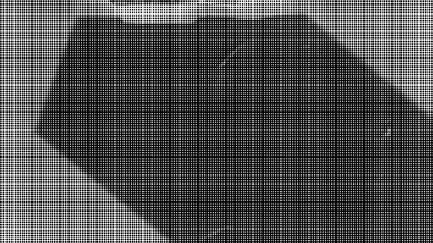 Geometric halftone pattern with repeating circular dots in black and white g 库存插图