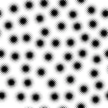 Geometric halftone polka dot pattern.. Seamless vector pattern. Illustrazione stock