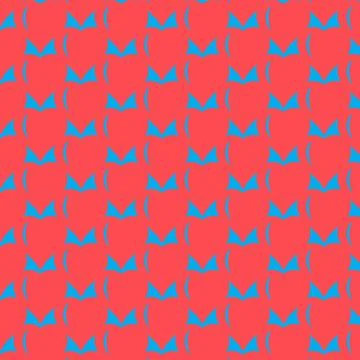 Geometric Heart and Arrow Pattern Grid Stock Illustration