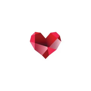 Geometric heart Stock Illustration