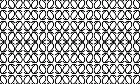 Geometric Heart Pattern Background With Repeating Interlocking Black And Wh.. Stock Illustration