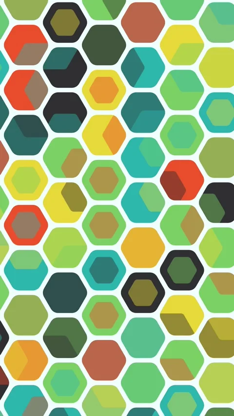Geometric Hex Mesh Corporate Animation Design Stock Footage 330056912