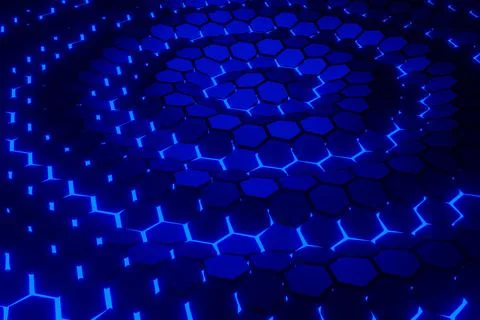 Geometric Hexagon 3D Background Pattern Texture - 3D Illustration. Illustrazione stock