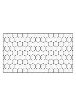 Geometric Hexagon Honeycomb Seamless Pattern Background Stock Illustration