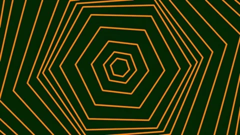 Geometric Hexagon Pattern: Abstract Optical Illusion Background Overlay Stock Footage 341058390